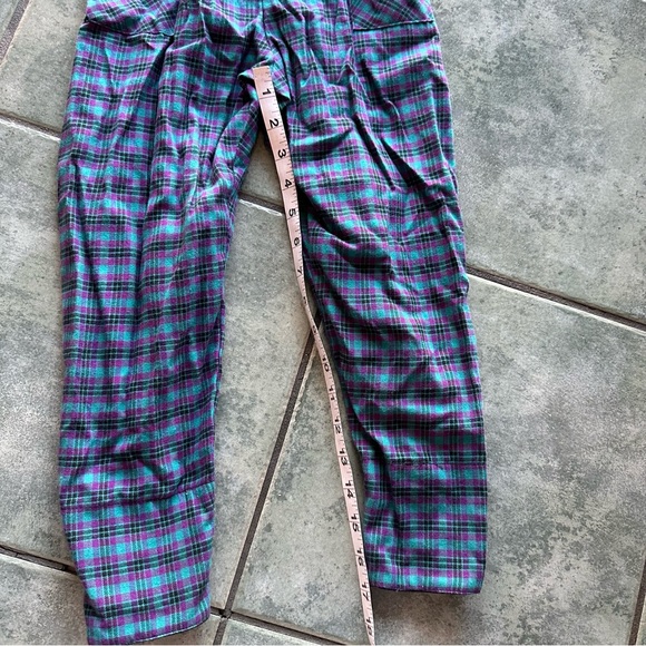 VTG 80s Retro Baby Cary Blue and Purple Plaid Overalls
Good condition - Picture 4 of 5